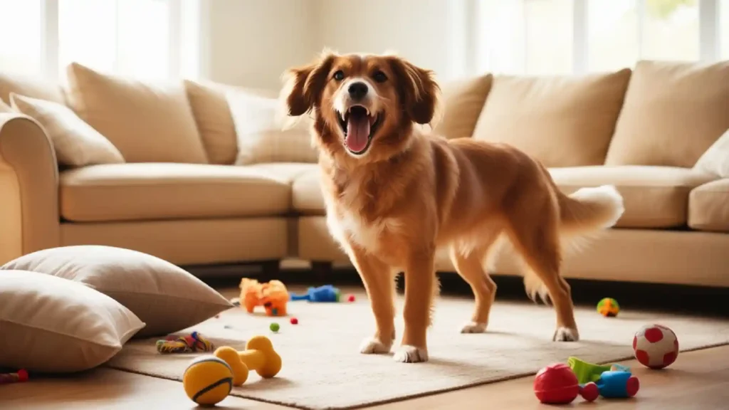 dog barking at home