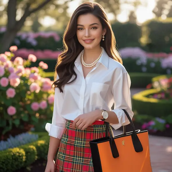 Preppy fashion style