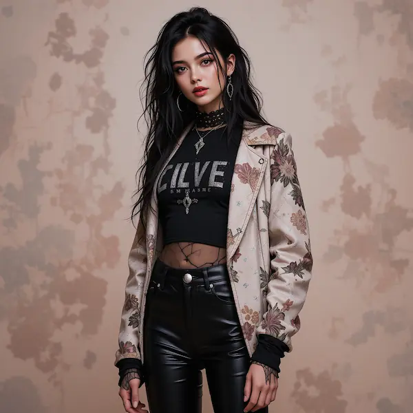 Edgy fashion style