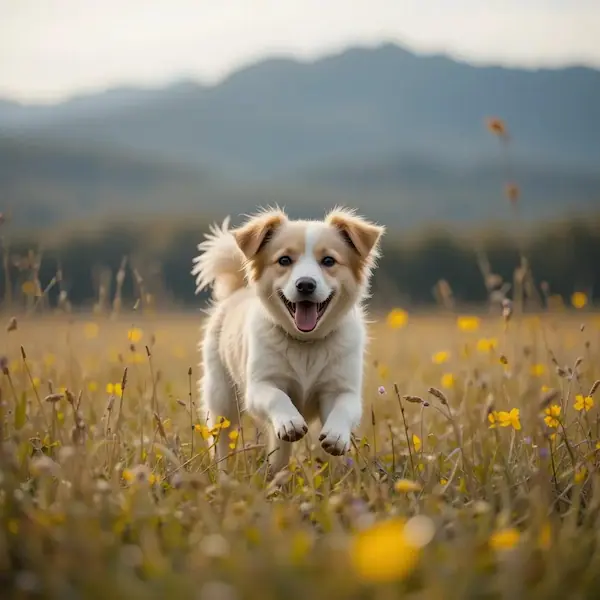 a playful dog