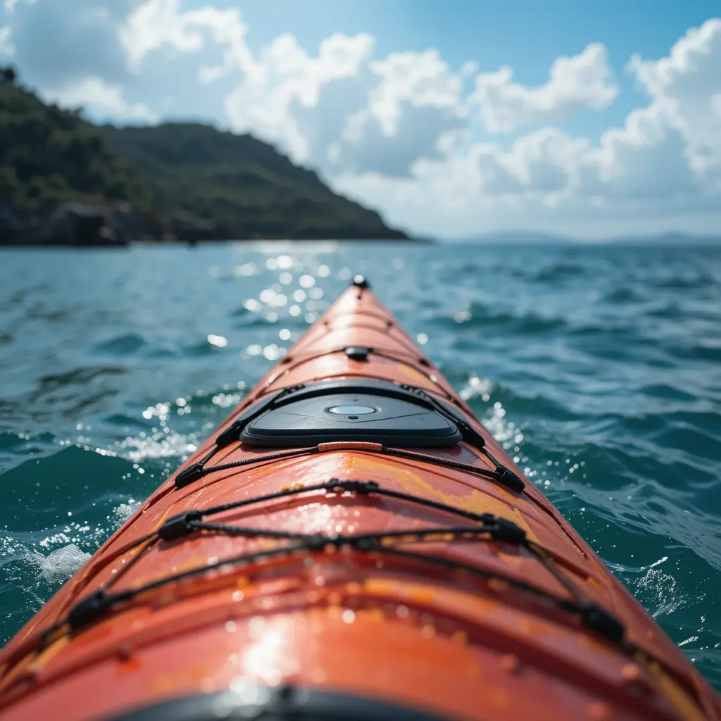 A touring kayak