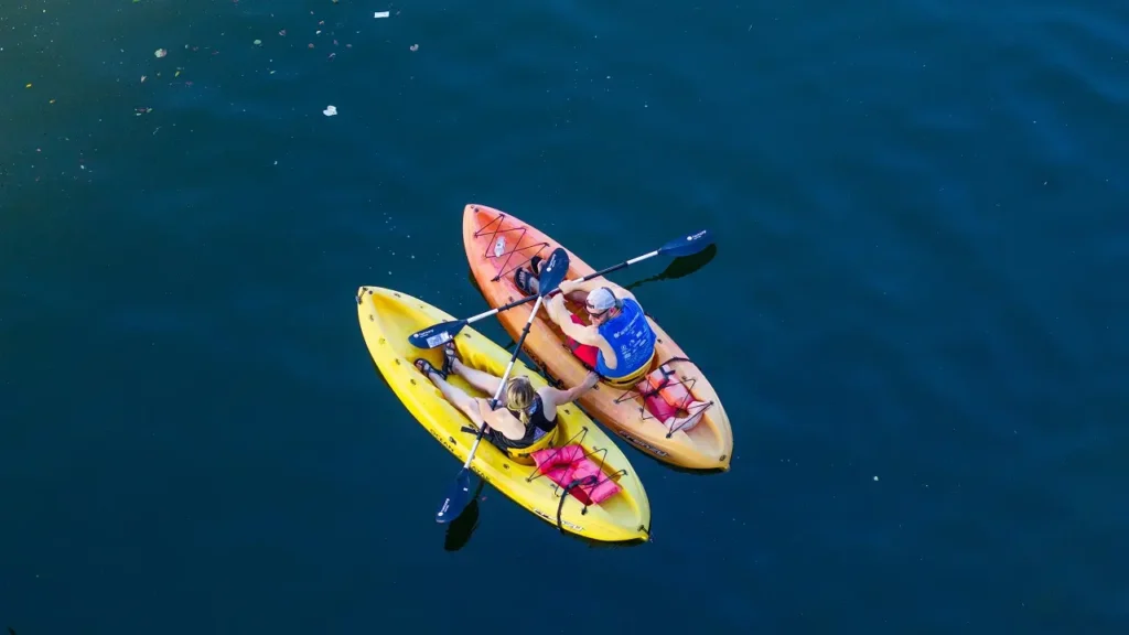 a sit-on-top kayak for recreational purpose