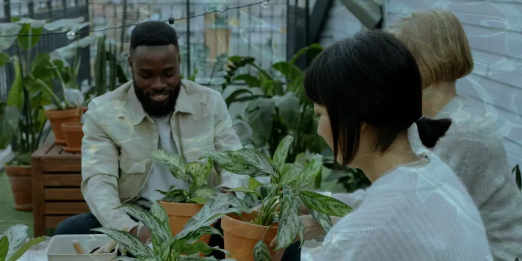 gardening with family
