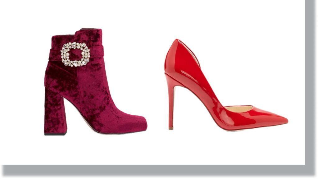 lady bold color shoes
