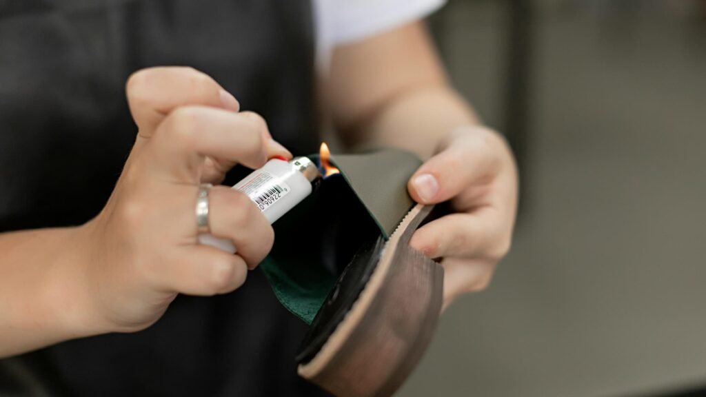 heating shoes to stretch