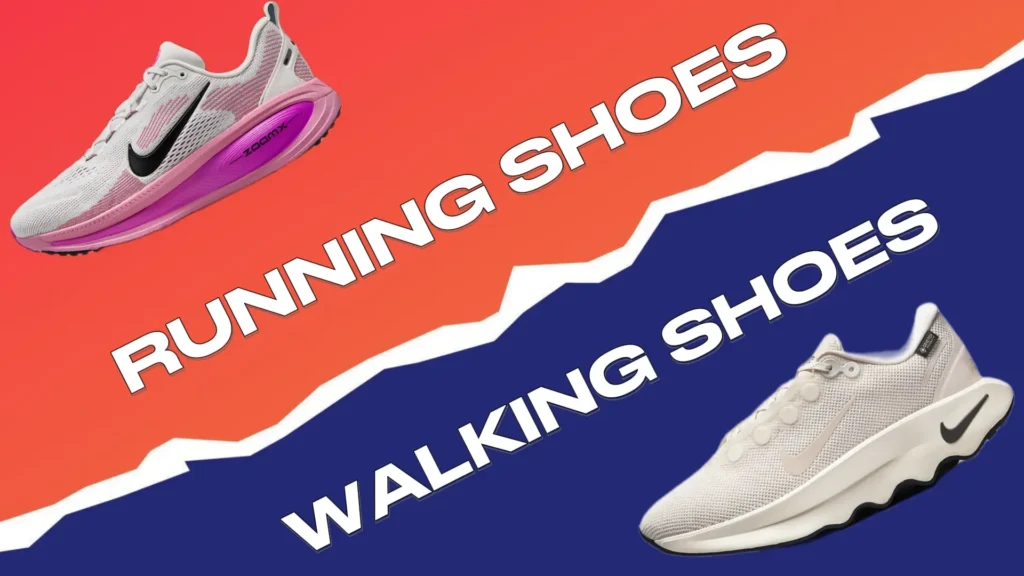 running shoes vs walking shoes