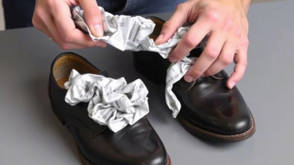 stretching tight shoes