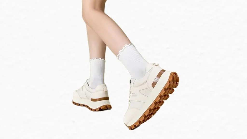white sneakers