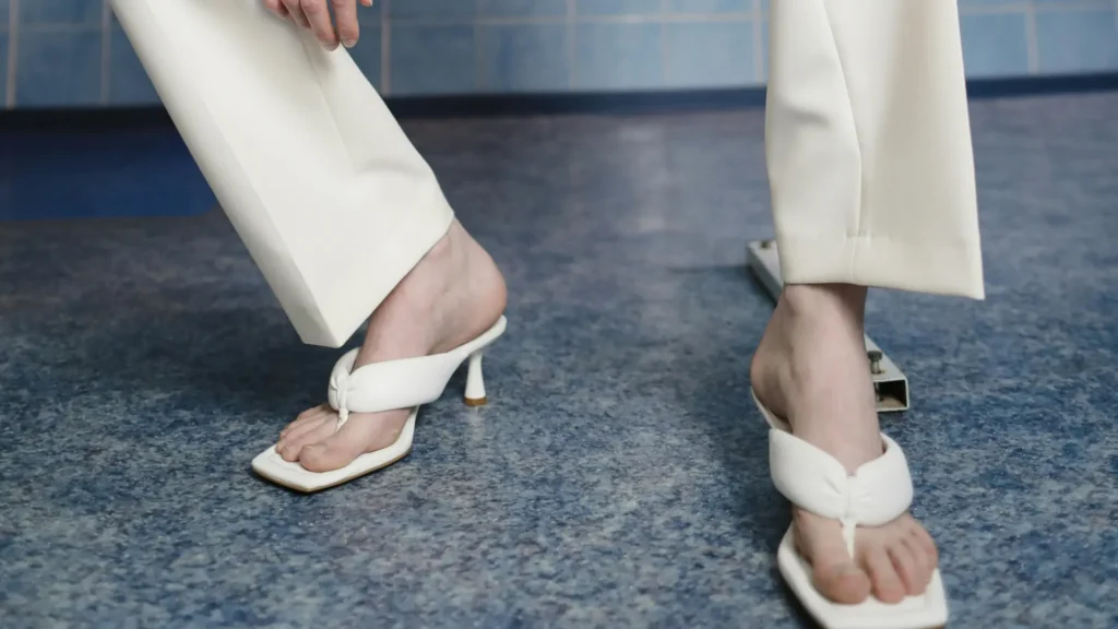 summer sandals with fall outfit