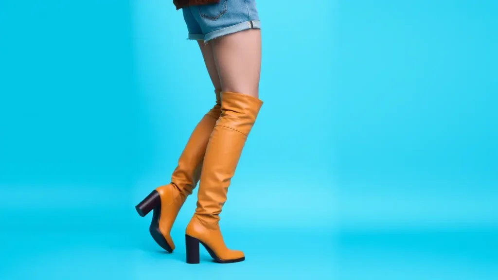 Knee-High Boots with Shorts