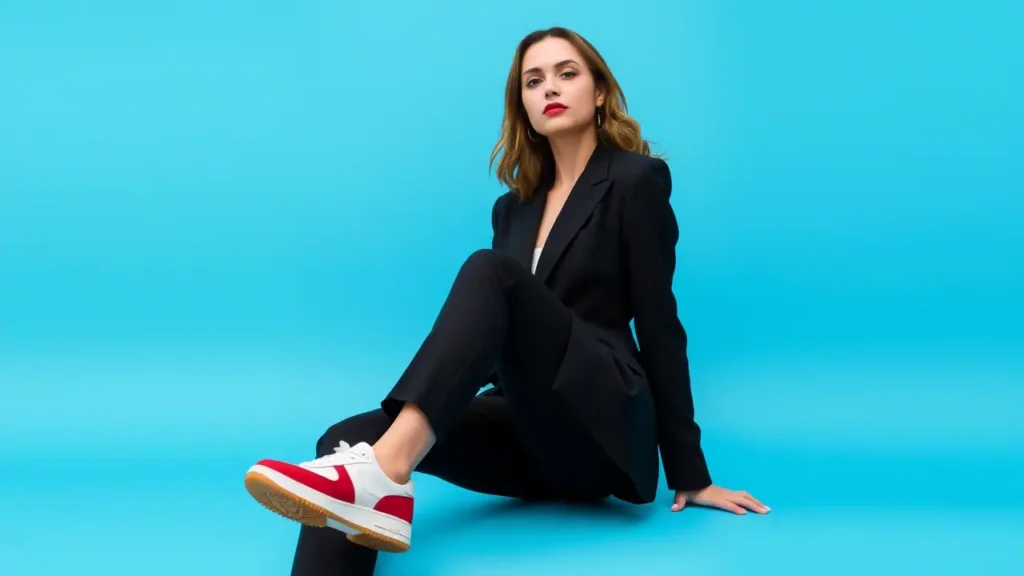 Sneakers with a Suit