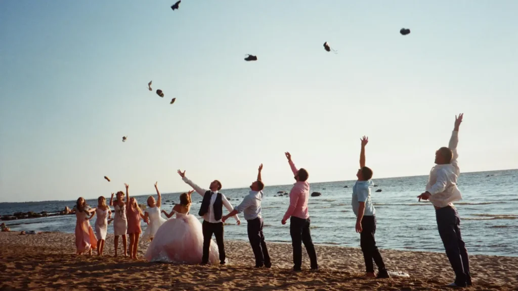 choosing shoes for beach wedding