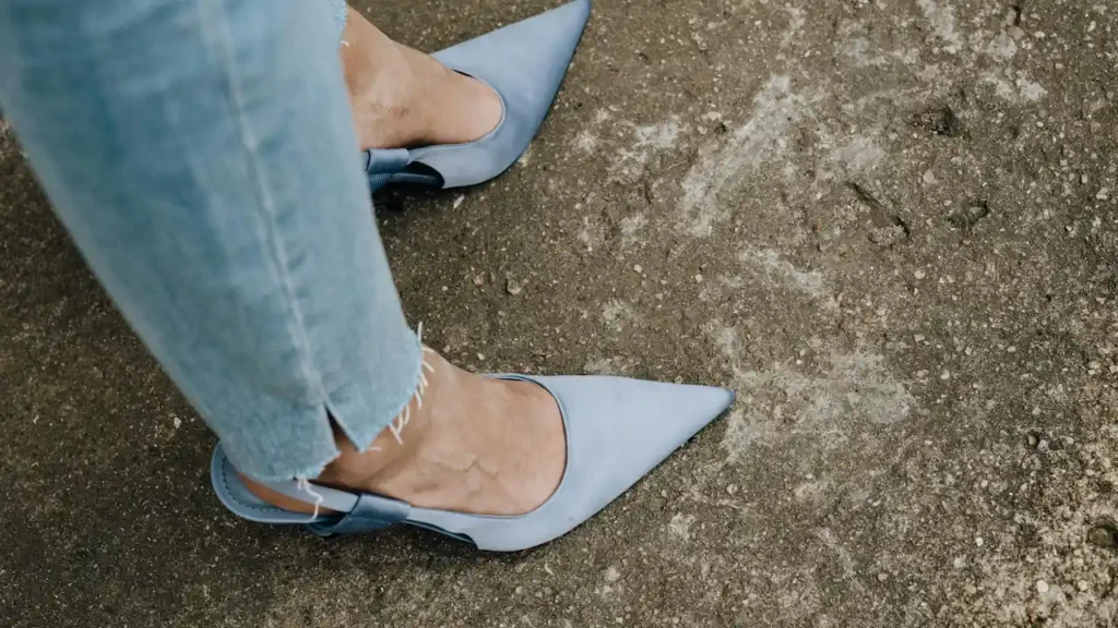 slingback heels for casual outfits