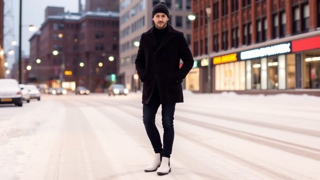 white Chelsea Boots for winter