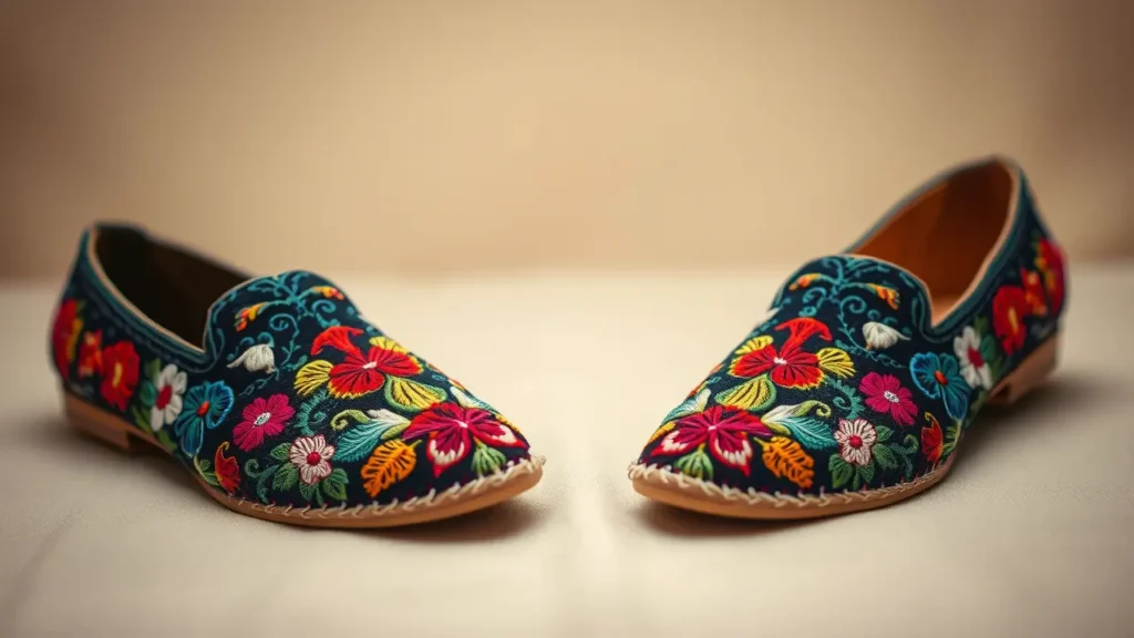 EMBROIDERED SHOES for Pakistani Cultures