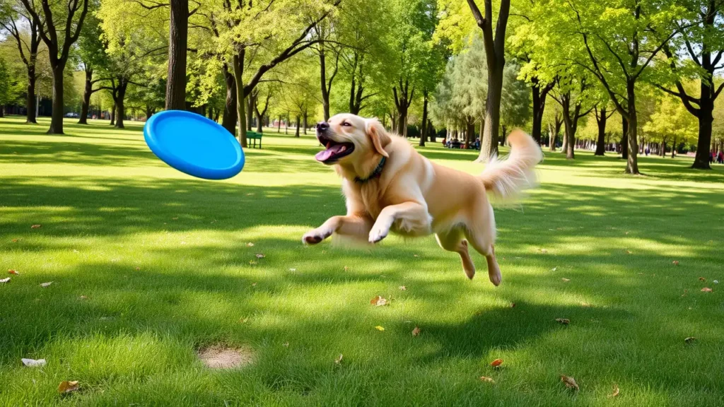 a dog catching a frisbee