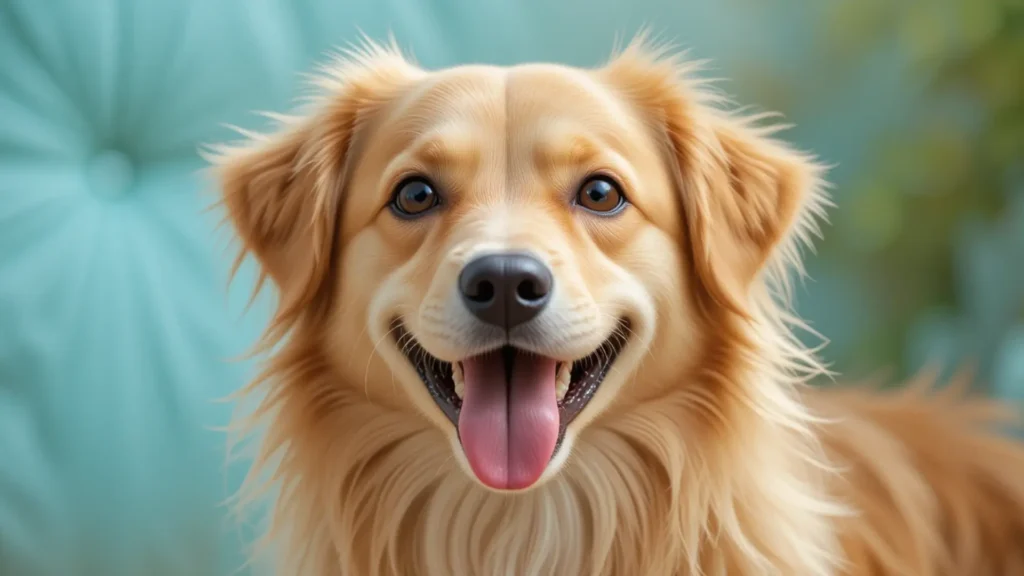 a happy dog
