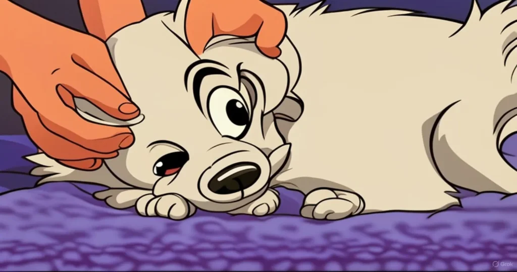 massaging your dog
