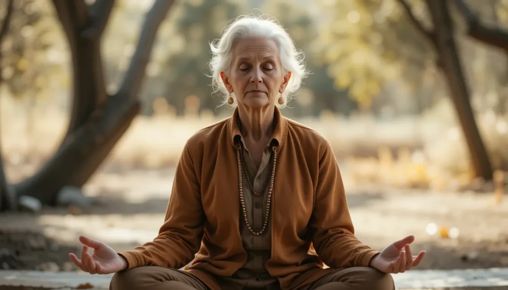elderly meditation