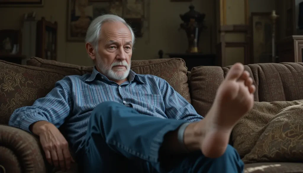 taking care of elderly foot