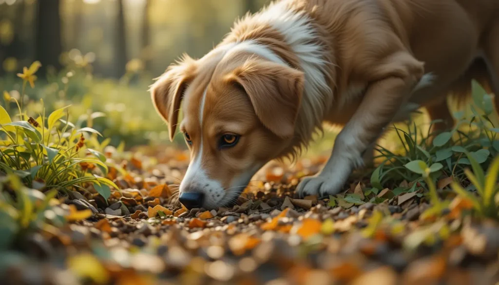 dog finding hidden things